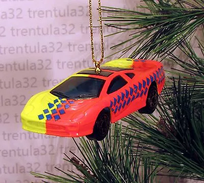 £10.63 • Buy Jaguar Xj220 Yellow Orange Sports Car Christmas Ornament Xmas