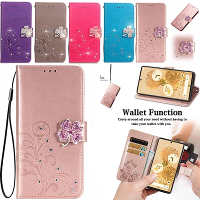 $15.89 • Buy For Samsung S21 S20FE Bling Flip Leather Magnetic Glitter Wallet Card Case Cover