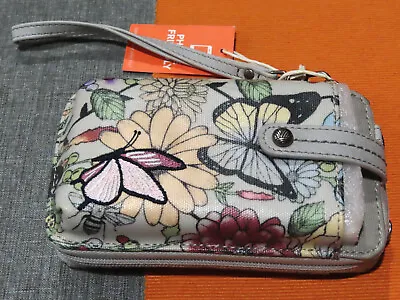SAKROOTS Butterfly Phone Wallet Case Wristlet Shoulder Bag NEW Tags On. • $48