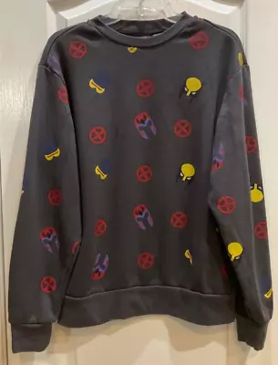 Marvel Characters Mens Graphic Sweatshirt Size Small Long Sleeve Heavyweight 142 • $19.99