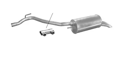 Muffler End Pot Exhaust For VW T4 Bus Van 1.9TD 2.4D AJA AAB  • $86.22