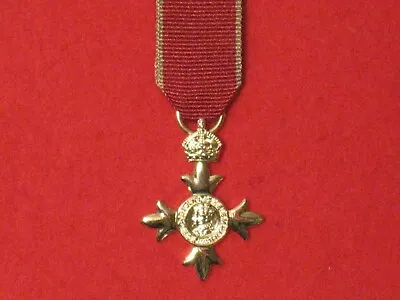 Miniature Member Of The British Empire MBE Medal With Civil Ribbon BRAND NEW • £11.50