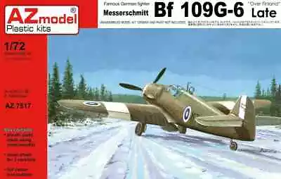 1/72 WW2 Fighter : Messerschmitt Bf-109G-6 Late [Finlan]#7517 : AZ MODELS • $16.05
