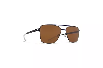 Brand New Mykita Sunglasses Bernie Inigo Yale Blue Polarized Pro Amber Brown • $579.99