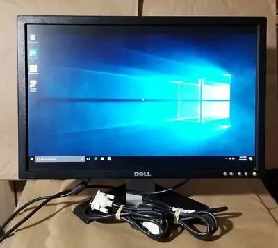 DELL E207WFPC 20  Flat Panel LCD Monitor With/Stand Power& Video Cable • $42