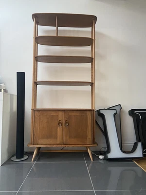 £1400 • Buy Ercol Windsor Blonde ‘Giraffe' Shelving Unit/Room Divider.