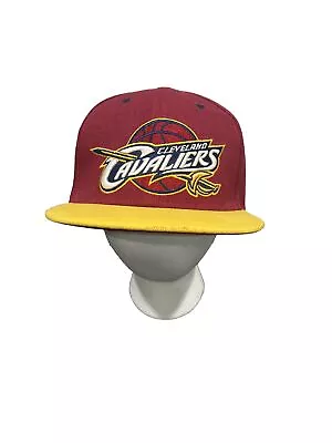 Cleveland Cavaliers Mitchell & Ness Snapback Hat Basketball Burgundy  & Yellow • $10.92