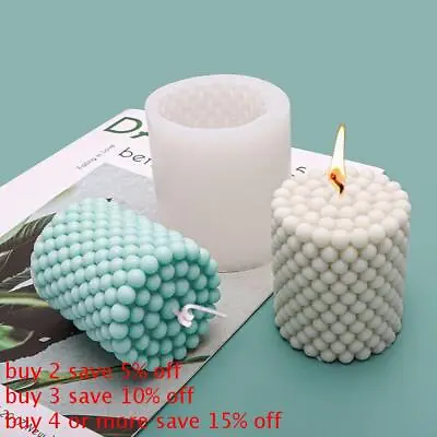 £4.37 • Buy Handmade Candle Mould Cake Resin Molds Cylinder Candle Mold 3D Art Wax Mold