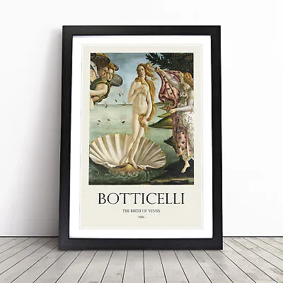 Birth Of Venus By Sandro Botticelli Wall Art Print Framed Canvas Picture Poster • £24.95