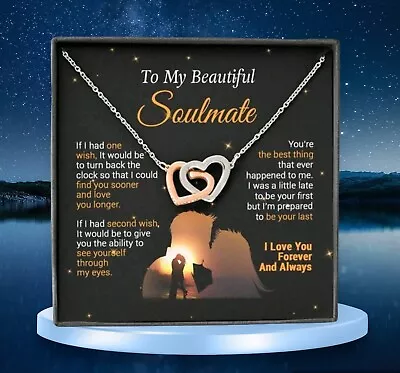 To My Soulmate/Wife Necklace Gift For Valentine Fiancée/Girlfriend Gifts For Her • $29.99