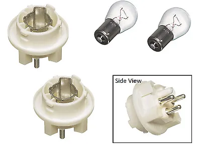 $83.15 • Buy 2 Front Turn Signal Bulb Socket + 2pc 1157 Bulb Kit For Mercedes W124 R129 W140