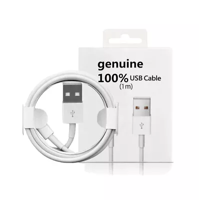 USB IPhone Charger Fast For Long Cable USB Lead 6 7 8 X XS XR 11 12 13 Pro 1M • £1.25