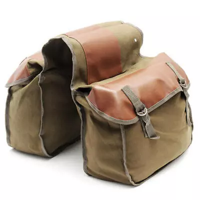 Motorcycle Side Saddle Bags Saddlebags Pannier Luggage Storage PU Leather AUS • $37.99