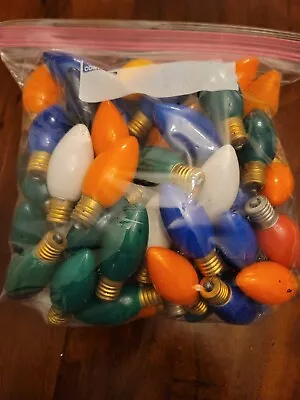  Vintage C9 Christmas Light Bulbs  • $8