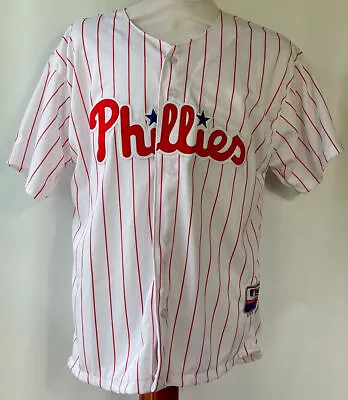Majestic Authentic Philadelphia Phillies RHYS HOSKINS Stitched Jersey Size 50 • $80