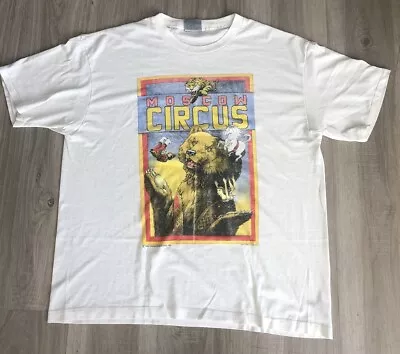 Vintage 1990 Moscow Circus Shirt Tag XL Fits Size Large Circus Productions • $59.95