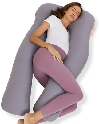 $28.33 • Buy 57 Full Body U Shaped Pregnancy Pillow Maternity Super Soft Cushion With Cover