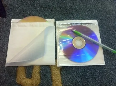 100 Univenture Tamper Resistant Vinyl Adhesive CD DVD Safety-sleeve® 10141 (Q40) • $35