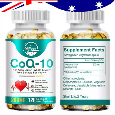 For Blood Pressure Health CoQ10 Coenzyme Q-10 Capsules Increase Energy & Stamina • $22.31