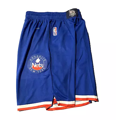 Nike Boys Brooklyn Nets Dri Fit NBA 75th Anniversary Swingman Shorts XL (16-18) • $44.99