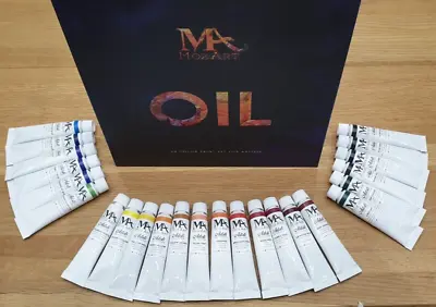 Oil Paints 24 Tube Set | 12ml Artist Quality Highly Pigmented Colours | Mozart • £11.69