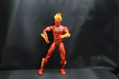 2002 Marvel Legends Fantastic Four Human Torch Super Posable 6  Figure (B25) • $9.99