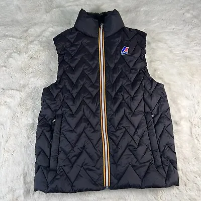 K-Way Mens Small Black Valen Light Thermo Quilted Vest • $39.88