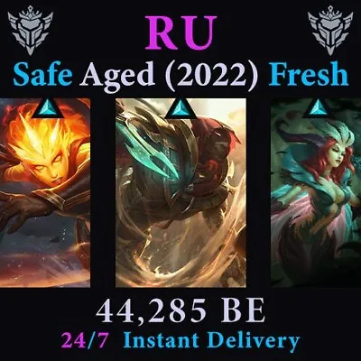 RU LoL Account Sand Wraith Pyke Diana LeBlanc Ragdoll Poppy League Of Legends • £4.68