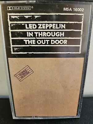 LED ZEPPELIN In Through The Out Door 1978 CASSETTE TAPE HARD ROCK BLUES ROCK • $19.99