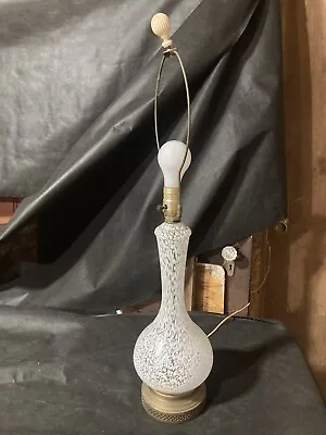 Vintage Mid Century Murano Italy Glass Table Lamp • $125