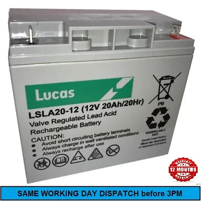 £42.45 • Buy MTD 700-800 Lawnmowers Replacement LUCAS- Battery Higher Capacity 270amps 20ah
