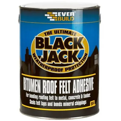 £25.95 • Buy Bitumen Felt Roof Adhesive Seals Bonds Metal Concrete Wood Chippings Felt Laps