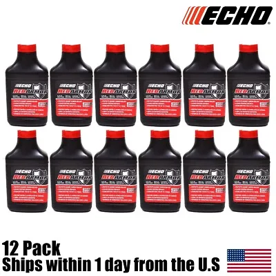 (12) Genuine OEM ECHO Red Armor 2 Cycle Oil 2.5 Gallon Mix 50:1 6550025 6.4oz • $59.99