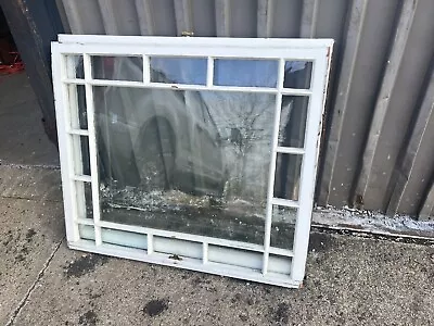 Vintage C1890 Queen Anne Window Frame Sash Pattern 41.5” Wide X 35.5” H X 1.5” • $398