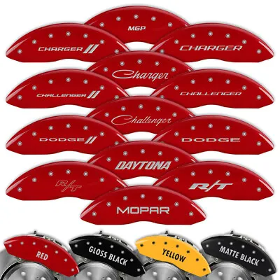 Engraved Set Of 4 MGP Brake Caliper Covers For Dodge Challenger/Charger - 12162 • $260.10