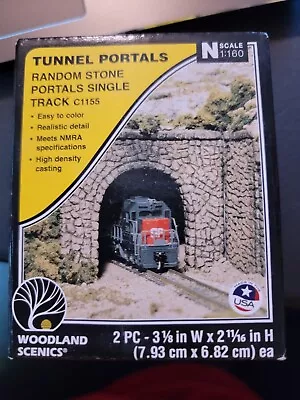 Woodland Scenics Tunnel Portals - Random Stone Single - N Scale C1155 • $10