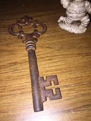 Victorian Door Key Cast Iron Metal Cathedral Castle Medieval Church Decor GIFT • $13.96