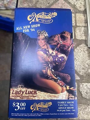 Lady Luck Casino Coupon Vtg Free Melinda Magic Show Las Vegas 1994 • $6