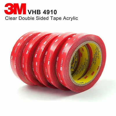 CLEAR 3M VHB™ DOUBLE SIDED Self Adhesive Sticky TAPE Acrylic Mounting Foam 4910 • £8.39