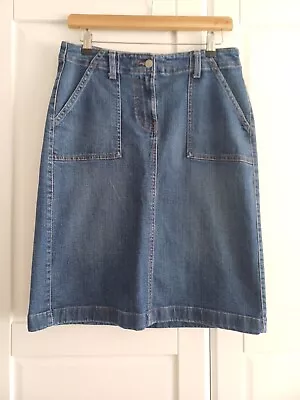 M&S Denim Skirt Size 12 • £12