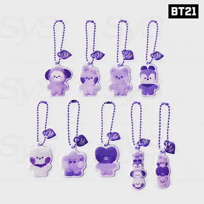 BTS BT21 Official Authentic Goods Minini Random Keyring Purple Of Wish Edition • $17.09