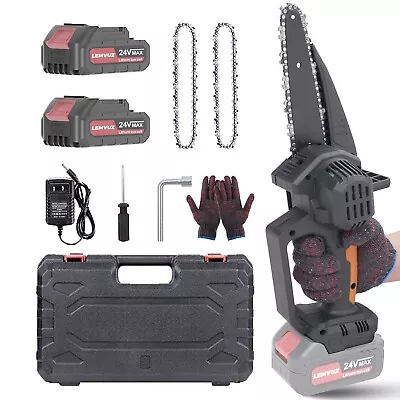 Mini Chainsaw Cordless6 Inch Portable Handheld Electric Chainsaw Rechargeable • $59.99