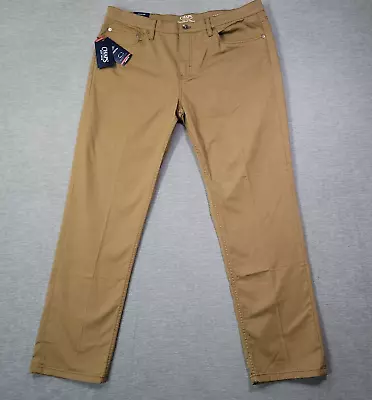 Chaps Pants Mens 38x32 Khaki Beige Coastland Wash Stretch Comfort Waist NWT • $27.99