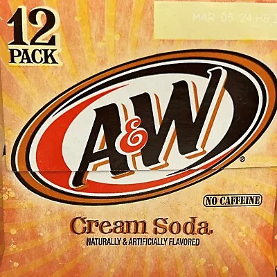 A&W Cream Soda 12 Pack • £27.46