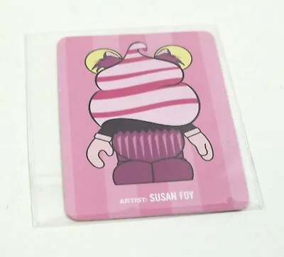 Disney Vinylmation 3  Toy Figure Collector Card ONLY Cheshire Cat Bakery Cupcake • $4