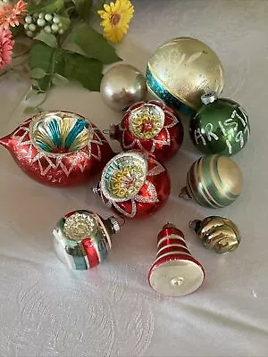 Lot Of 10 Vintage Shiny Brite-Poland & West Germany Christmas Ornaments • $13.50