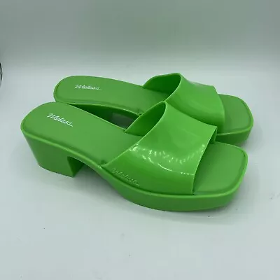 Melissa Women's Shoes Wedge Thick Sole Retro Sandals Green Color Size 9 • $49