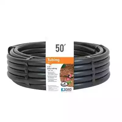 Drip Irrigation Tubing 1/2  Poly Water Garden Hose Micro Tube Ground Line System • $14.96