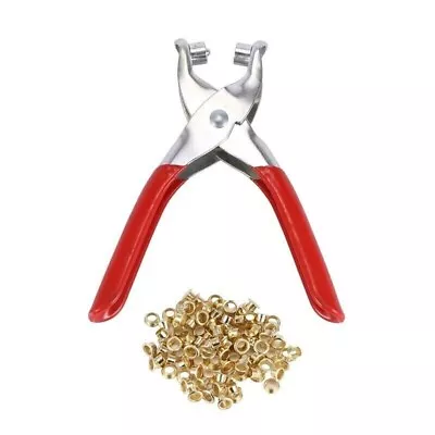 Hole Punch Hand Pliers Rivets Pliers And Rivet Punching Leather Belt Tool Eye UK • £4.49