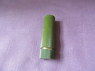 VTG Avon Lipstick Tube Iced Watermelon Plastic Green Ribbed • $6.49